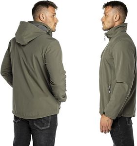 Chaqueta Softshell personalizada para hombre de Boomletcorp de alta calidad 100% tela de lona Original cómoda cálida para invierno - Product Image 5
