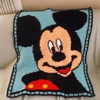 Tapis touffeté antidérapant pour porte, tapis Mickey, tapis touffeté design en laine, tapis naturel écologique