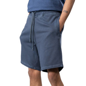 Pantalones Cortos Casuales de Playa para Hombre, 100% Algodón, Servicio OEM, Logotipo Personalizado, Bordado de Malla, Secado Rápido, Transpirables, con Cordón - Product Image 1