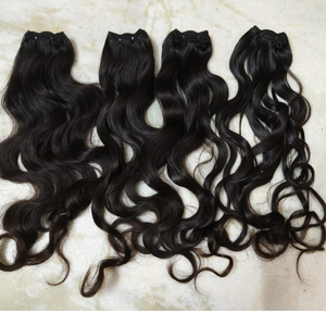 Extensiones de cabello indio crudo vietnamita Natural sin procesar, paquetes de ondas profundas sueltas alineadas con cutícula, tipo de cierre de extremos dibujados individuales - Product Image 5