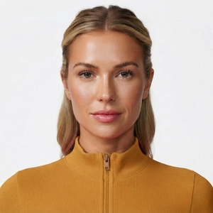 <b>Women</b>’s Fitness Clothing Set Long Sleeve Zip Front Top High Waist <b>Leggings</b> Workout Training Activewear - Product Image 5