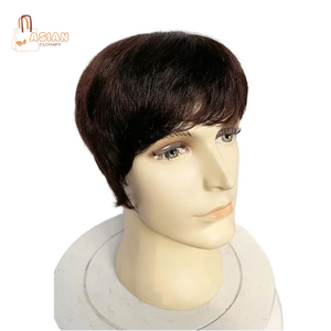 วิกผมแท้100% สำหรับผู้ชายวิกผมแท้แบบมีลูกไม้และวิกผมสังเคราะห์สีแฮร์ไลน์สำหรับเปลี่ยน - Product Image 1