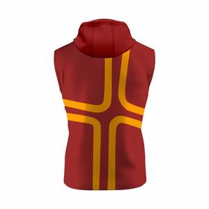 Custom Printed High Quality Polyester <b>Hoodie</b> <b>sleeveless</b> Gym Hoodies Unisex Printed Sublimation - Product Image 2