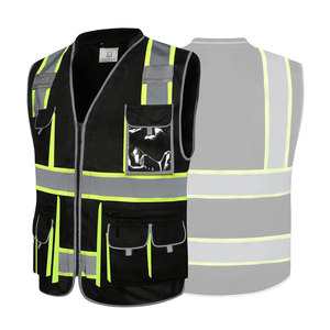 เสื้อกั๊กนิรภัย Hi VIS สะท้อนแสงเสื้อกั๊กรักษาความปลอดภัยทุกสีดีไซน์โรงงานขนาดปกติ - Product Image 3