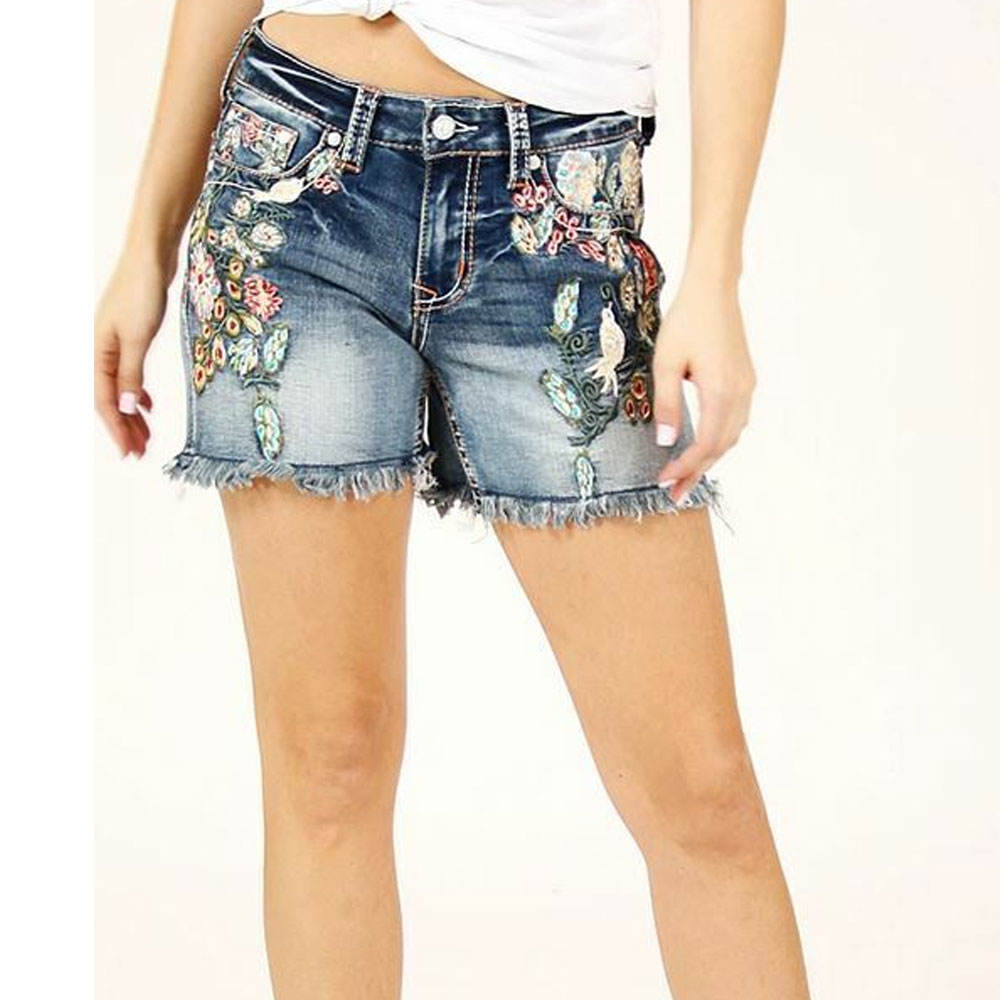 Ladies Denim Shots Top Selling Women High Street Fashion Knee Length Denim  Shorts With Pockets For Sale In Cheap Rates