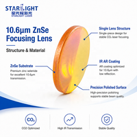 Lentille de focalisation laser ZnSe D20mm 10.6um pour la découpe d'affichages en acrylique et la gravure de plaques en bois