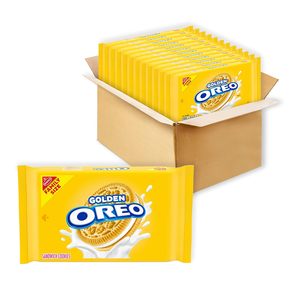 OREO Golden Sandwich Cookies, Family Size, 12-18.12 oz Packs - Product Image 1
