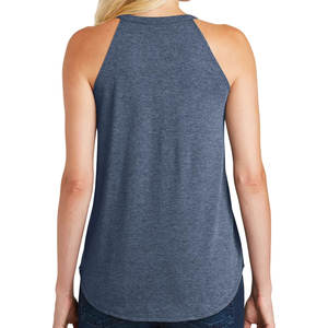 100% algodón transpirable moda Yoga camiseta sin mangas sin costuras dobladillo redondo Camiseta sin mangas - Product Image 2