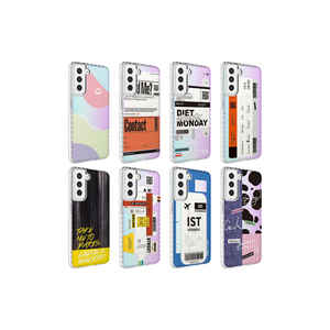 Coque en silicone à motif marbré pour Samsung Galaxy S21 FE, élégance colorée, antichoc et givrée, nouveau design par - Product Image 2