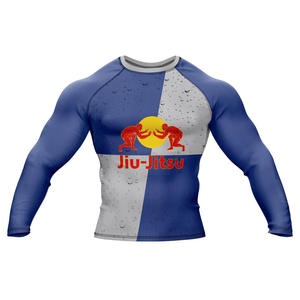 Rashguard de MMA Personalizado para Hombre, Camiseta de Compresión para Lucha, Ropa de Entrenamiento de BJJ sin Gi, Fabricante OEM Hecho en Pakistán - Product Image 5