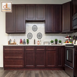 Unidad de gabinetes de cocina modulares de madera en stock, bisagra de madera contrachapada RTA, base de fregadero de esquina Lazy Susan, armarios, soporte de entrega de recogida - Product Image 2