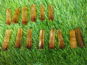 Vente en gros de baguette en cristal de fluorite jaune polie faite à la main pilier de pointe de fluorite coloré tour de pierre précieuse de guérison Feng Shui maison - Product Image 2