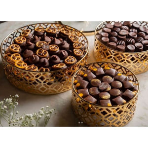 Mesa de diseño admirable, cuenco decorativo para dulces, la mejor calidad, forma cuadrada de Metal, plato para dulces, artículos para la cena en casa, cuenco para servir dulces - Product Image 3