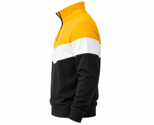 New Best <b>Men's</b> 100% Cotton Color Blocking <b>Half</b> <b>Zip</b> Streetwear <b>Sweatshirt</b> Regular Fit Stand Collar Casual Knitted Winter OEM - Product Image 4