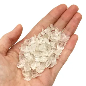 Puces de cristal de QUARTZ clair | Puces de cristal de QUARTZ clair de 5MM à 14MM | Puces de QUARTZ clair pour la décoration de l'agate MUNTAHA