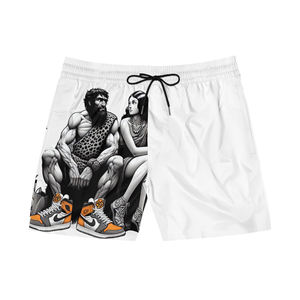 <b>Short</b> Custom Sublimated Printing Summer <b>Mesh</b> <b>Shorts</b> Custom Logo Drawstring Elastic Waist Inseam 100% Polyester cargo - Product Image 1