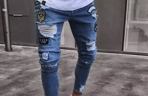 ผ้ายีนส์ขนาดใหญ่7.6oz สำหรับเดนิมผ้าฝ้ายสีดำสำหรับผ้ายีนส์สไตล์ใหม่ - Product Image 5