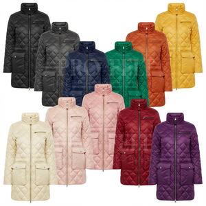 Abrigo Largo Acolchado de Invierno con Cierre Frontal, Cálido, Ligero, Moderno, Impermeable, Hecho a Medida - Product Image 1