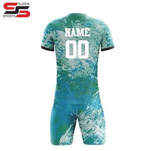 100% Poliéster Sublimación Secado rápido Logotipo personalizado Uniformes de fútbol Kits de fútbol personalizados Ropa deportiva - Product Image 6