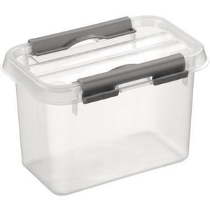 Sunware Q-Line Transparent Plastic <b>Storage</b> <b>Box</b> 10 X 10.5 X 15 cm 0.8L - Product Image 1