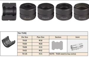 Outils de <span class=keywords><strong>sertissage</strong></span> de tuyaux en cuivre hydrauliques de batterie électrique portableTH V15182228U16,20,25,32pex, <span class=keywords><strong>multicouche</strong></span>, autres tuyaux en plastique HZT-25 - Product Image 5