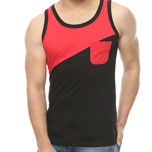 Custom Men's Gym <b>Tank</b> <b>Tops</b> Breathable Knitted Polyester/Cotton <b>Striped</b> Streetwear Workout Activewear From Pakistan - Product Image 1