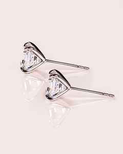Clous d'oreilles en diamant Moissanite 1.0Ct coupe carrée Brillance moderne et style chic - Product Image 4