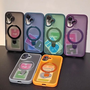 Magnetic Wireless Charging Transparent <b>TPU</b>+PC Shock-Absorbing Cartoon Design 360 Full Body Case <b>Screen</b> <b>Protector</b> Waterproof - Product Image 6