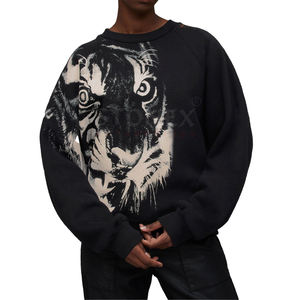 Sudadera estampada con estilo de alta calidad para mujer con elegante corte en la espalda ropa de invierno hecha a medida mejor diseño sudadera para mujer - Product Image 1