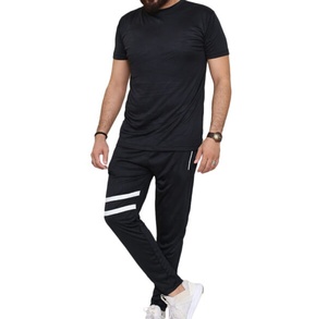 Chándales de poliéster personalizados para hombre, chaqueta con cremallera y pantalones, conjuntos de gimnasio para correr, chándal, chándal Unisex, venta al por mayor - Product Image 2