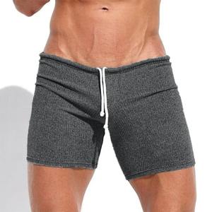 Shorts d'été décontractés pour hommes, respirants, imperméables, taille haute, cordon de serrage, couleur unie, vêtements de bain pour la course à pied, les sports, le surf, la plage - Product Image 3