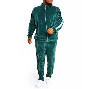 Survêtement en velours pour homme de style tendance de qualité supérieure prix bon marché meilleure fabrication disponible en gros meilleur survêtement en velours - Product Image 1