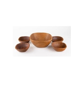 Wooden Bowl with Spoon and Home and Dinner <b>Table</b> Rice and Salad Serving Wooden Bowl Hot Sale - Product Image 3