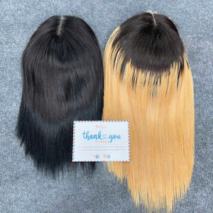 Prix d'usine Os Perruque de Cheveux Raides Extensions de Cheveux Humains Vietnamiens HD Fermeture Bob Perruques Couleur d'Été Chaude - Product Image 4