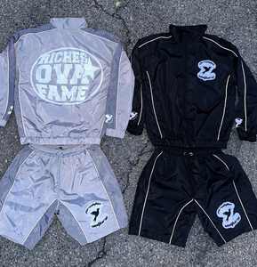 2025 hommes coupe-vent Shorts ensemble léger Nylon Streetwear survêtement pour hommes tenue d'été dernière conception - Product Image 2