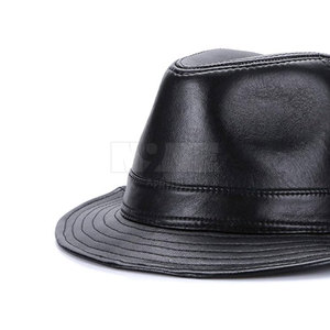 Sombreros de cuero de alta calidad Sombreros de cuero para hombres superventas Sombreros de cuero de color personalizados para la venta en línea - Product Image 6