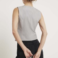 Chaleco Casual sin Mangas para Mujer, de Algodón Transpirable, Ecológico, Resistente al Viento, con Cuello en V, Diseño Personalizable, 3D