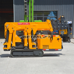 ISO CE tự hành nhỏ cralwer <span class=keywords><strong>Crane</strong></span> Spider điện Telescopic Boom di động theo dõi Spider <span class=keywords><strong>Crane</strong></span> 10 tấn 12 tấn - Product Image 2