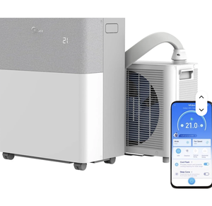 Climatiseur mobile split Mideas PortaSplit 12000-18000 BTU à fréquence variable, télécommande, mode silencieux pour la maison - Product Image 1