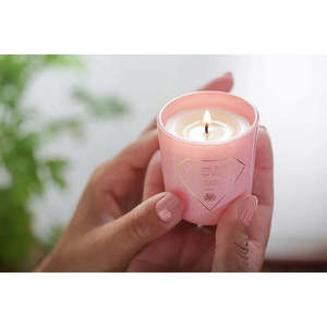 Handmade Soy Coconut Wax Candles in <b>Blush</b> Blooms 3 Wick Custom Scent for Home Decoration 2pc/Box for Valentine's Day - Product Image 3