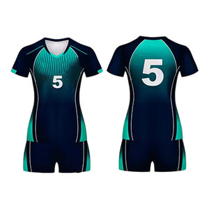 Tenues de volley-ball unisexes de qualité professionnelle, design optimal, séchage rapide, sans manches, neuves, 100% polyester - Product Image 1