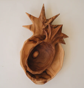 Cuenco de madera para servir en forma de piña para dulces Venta caliente Cuenco de madera de acacia clásico Cuenco ecológico para servir - Product Image 4