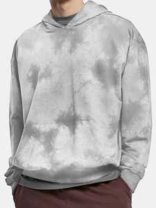 เสื้อมีฮู้ดผ้าฟลีซผ้าคอตตอน100% เสื้อสวมหัวสไตล์วินเทจผ้าซักเบอร์กันดี100% สั่งทำ - Product Image 4