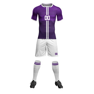 Camiseta de fútbol de poliéster 2025, conjunto de uniforme de fútbol por sublimación transpirable con precio de corte automatizado, uniforme de fútbol, servicio OEM - Product Image 1