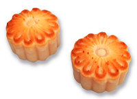 Kue Bulan Almond Premium Bersertifikat Dulymaz IFS dengan Selai Jeruk Lezat, Sentuhan Marzipan Padat dan Cokelat, 300g, Asal Spanyol