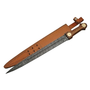 Couteau de chasse en acier damas personnalisable le plus vendu fait à la main de qualité OEM bricolage Support Lord Ring Sword - Product Image 6