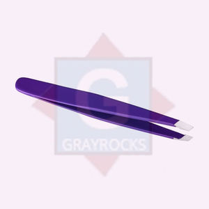 Pince à épiler professionnelle de haute qualité pour sourcils, en acier inoxydable, inclinée/pointue, longueur 10 mm, précision durable pour les sourcils - Product Image 1