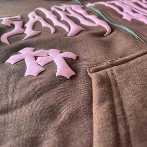 100% algodón personalizado de gran tamaño Streetwear sudadera Unisex piedra teñida pulóver bajo MOQ pedido a granel - Product Image 6