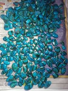 Crisocola natural Malaquita Cabujón Piedra preciosa de cuarzo suelta para la fabricación de joyas de la India - Product Image 5