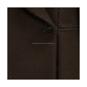 Abrigo de Lana Marrón Oscuro Personalizado para Mujer, Ropa de Invierno de Marca Privada - Product Image 6